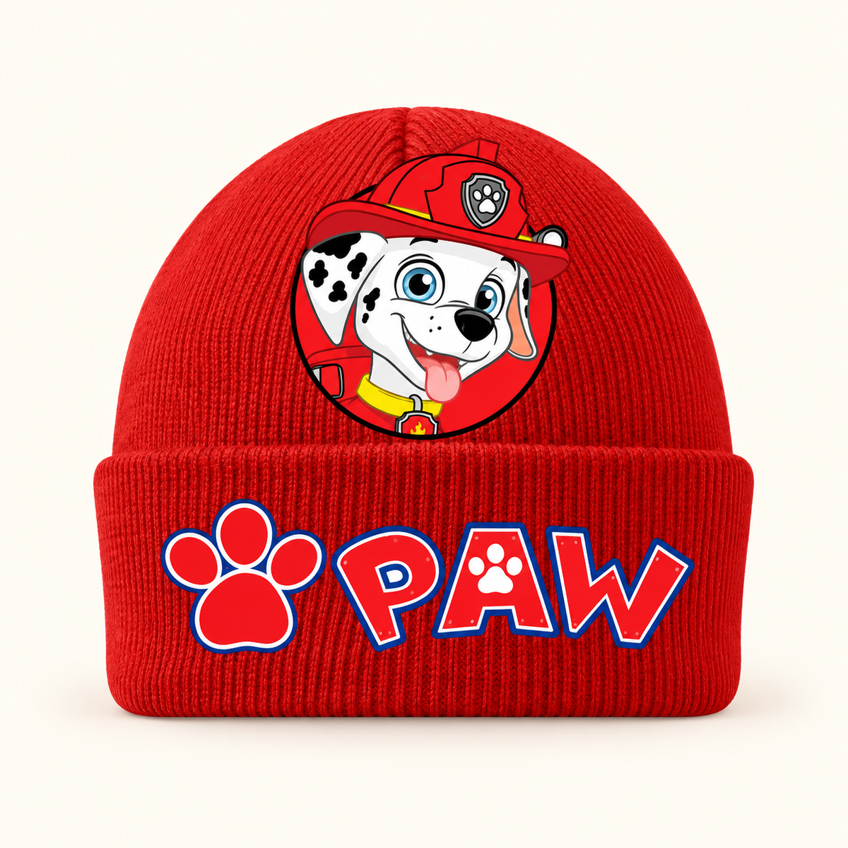 Czapka Psi Patrol — Czerwona — Marshall, jedna sztuka